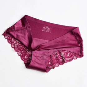 One Piece Women's Underpants Briefs (Option: Fuchsia-M)