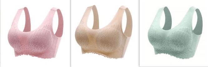 Natural Thai Latex Underwear 4.0 Angel Wings Seamless One Piece Women'S Lace Sports Bra Without Steel Ring (Option: SuitE-2XL)